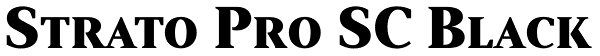 Strato Pro SC Black Font