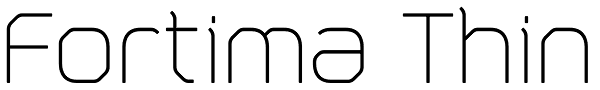 Fortima Thin Font