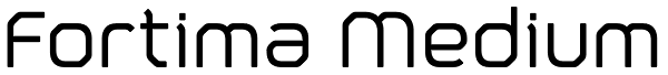 Fortima Medium Font