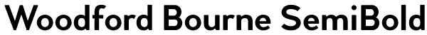 Woodford Bourne SemiBold Font