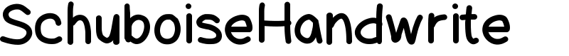 SchuboiseHandwrite Font