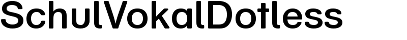 SchulVokalDotless Font