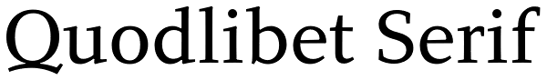Quodlibet Serif Font