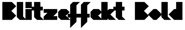 Blitzeffekt Bold Font