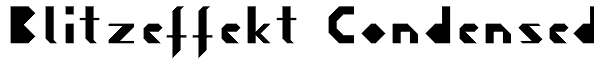 Blitzeffekt Condensed Font