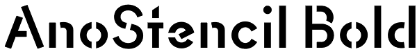 AnoStencil Bold Font