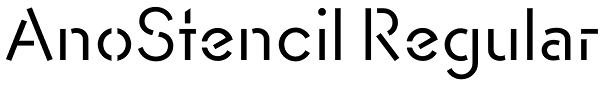 AnoStencil Regular Font