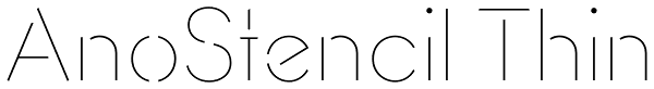 AnoStencil Thin Font