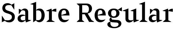 Sabre Regular Font