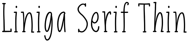 Liniga Serif Thin Font