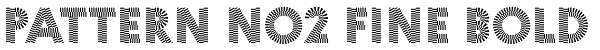 Pattern No2 Fine Bold Font