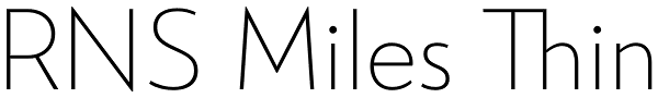 RNS Miles Thin Font