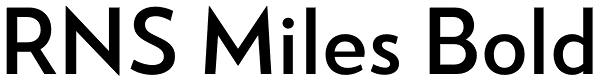 RNS Miles Bold Font