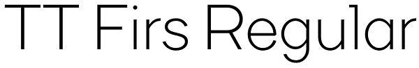 TT Firs Regular Font