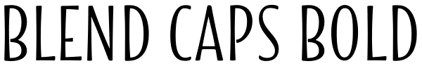 Blend Caps Bold Font