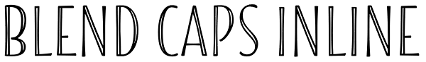 Blend Caps Inline Font