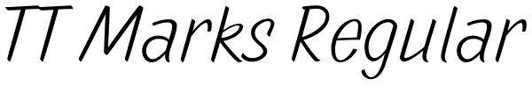 TT Marks Regular Font