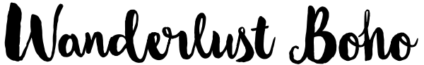 Wanderlust Boho Font