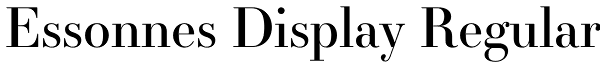 Essonnes Display Regular Font