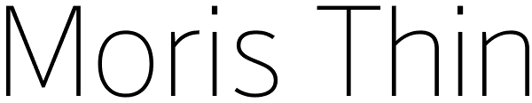 Moris Thin Font