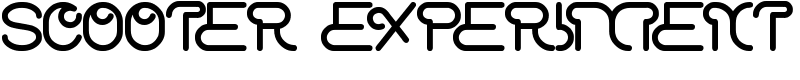 scooter experiment Font