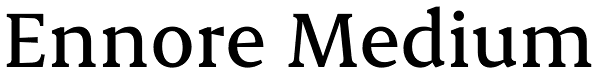 Ennore Medium Font