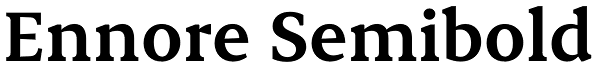 Ennore Semibold Font