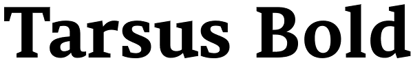 Tarsus Bold Font