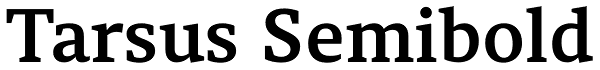 Tarsus Semibold Font