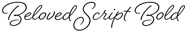 Beloved Script Bold Font