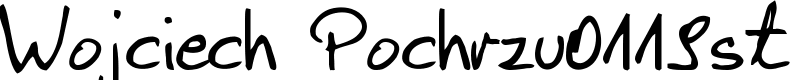 Wojciech Pochrzu0119st Font