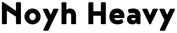 Noyh Heavy Font