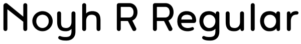 Noyh R Regular Font