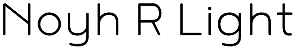 Noyh R Light Font