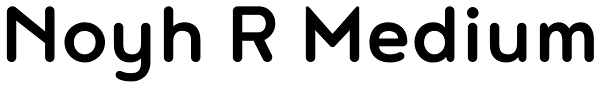 Noyh R Medium Font