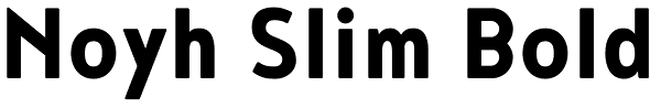 Noyh Slim Bold Font