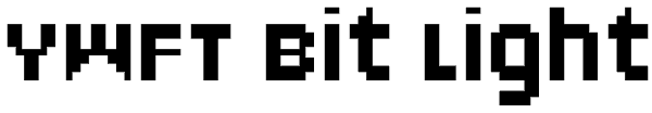 YWFT Bit Light Font