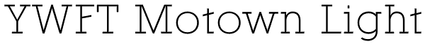 YWFT Motown Light Font