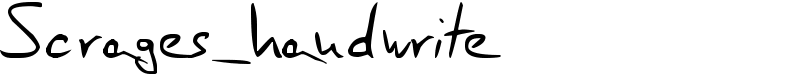 Scrages_handwrite Font