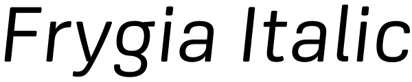 Frygia Italic Font