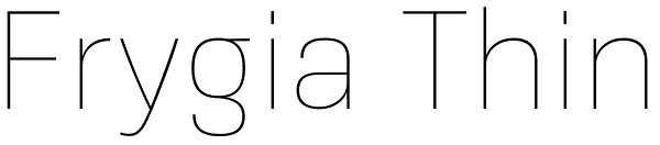 Frygia Thin Font