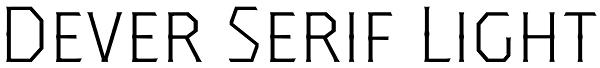 Dever Serif Light Font