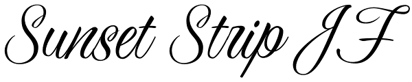 Sunset Strip JF Font