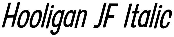 Hooligan JF Italic Font