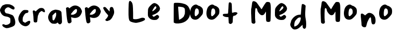 Scrappy Le Doot Med Mono Font