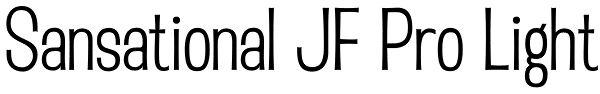 Sansational JF Pro Light Font