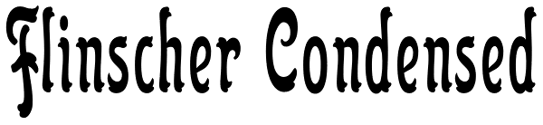 Flinscher Condensed Font