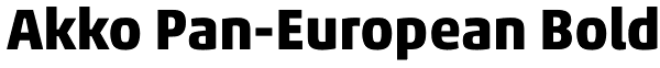 Akko Pan-European Bold Font