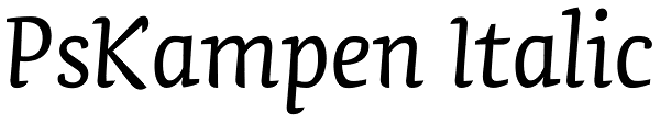 PsKampen Italic Font