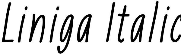 Liniga Italic Font